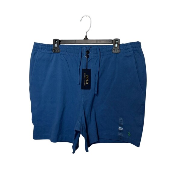 Polo Ralph Lauren Shorts Mens 2XL XXL Blue Prepster Mesh Stretch Drawstring NEW - Picture 1 of 11
